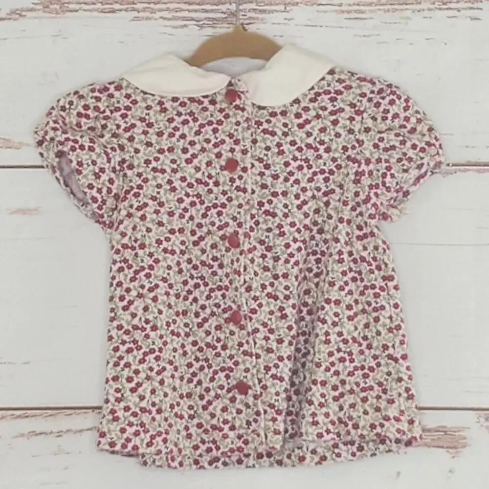 Vintage Gymboree Floral Top 6-12mo